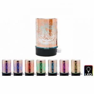 Oil Burner Buddha Rose Gold LED 13x7cm