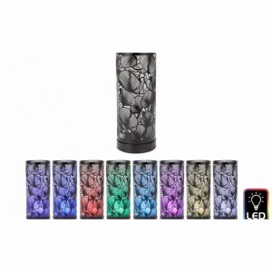 Oil Burner Lotus Leaves Design 25.5cm Black