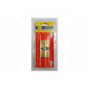 Lock Europrofile 30x30mm Brass
