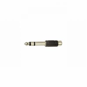 Adaptor 6.35 Stereo Plug to RCA Phono Socket