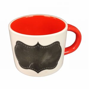 Mug Ceramic Red Inner White Outer Personalisable D