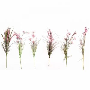 Artificial Wild Flower Dusty Pink & Stem 56cm
