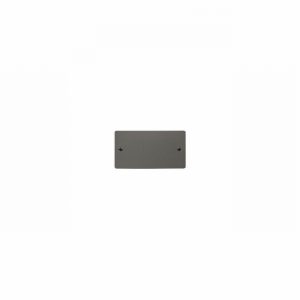 BLANK PLATE 2GANG BLACK NICKEL