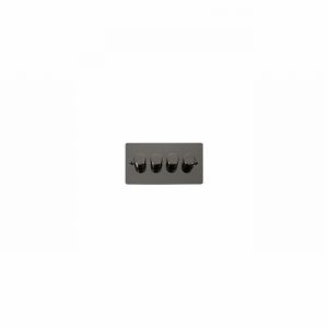 DIMMER 4GANG 2WAY 400W BLACK NICKEL