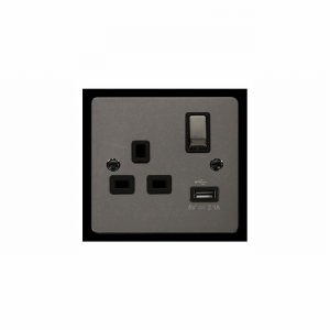 Socket 1Gang 13Amp Sw. DP & USB 2.1Amp DEFINE BN