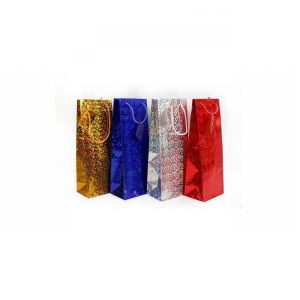 Laser Gift Bag for Bottles with Gift Tag