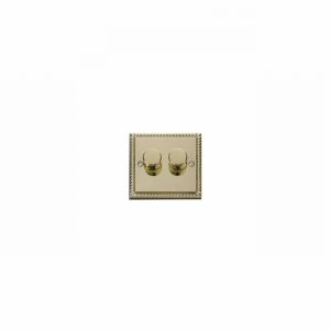 DIMMER 2GANG 2WAY 400W G.BRASS