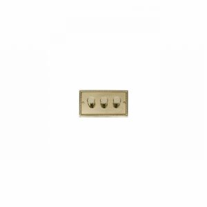 DIMMER 3GANG 2WAY 400W G.BRASS
