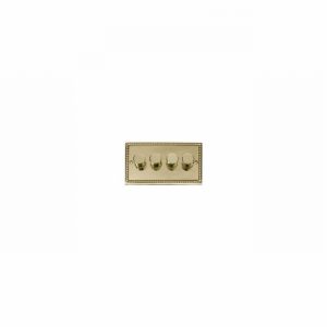 DIMMER 4GANG 2WAY 400W G.BRASS