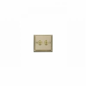 SWITCH LIGHT TOGGLE 2GANG 2WAY G.BRASS
