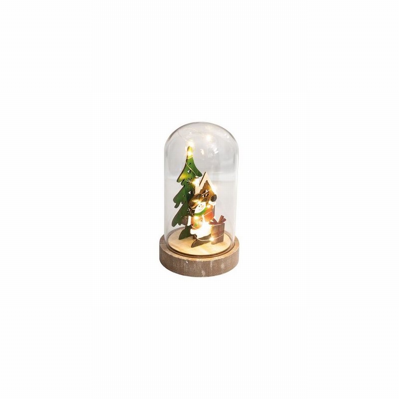 Christmas Scene Festive Wooden Illuminated Req. 2xAA