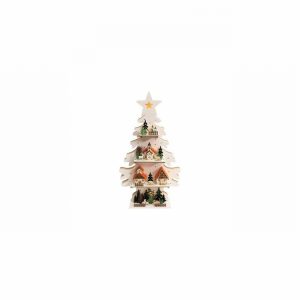 Christmas Tree Wooden Illuminated Req. 2xAA