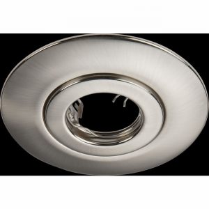 Downlight Hole Converter 78>120mm Br.Chrome 140mmo.d.