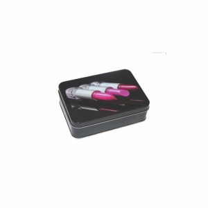 Storage Tin & Lid 14x10cm Lipstick Design