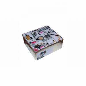 Storage Tin & Lid 24x22cm Cosmetic Design