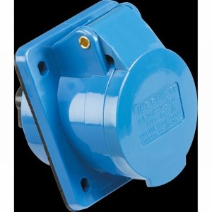 16amp 240Volt Socket Flush Mounting BLUE