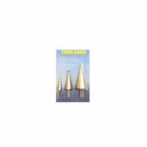 Drill HSS Step x3 4-12 4-20 & 4-32mm Titanium Coated