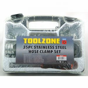 Hose Clamp Set 35Pce. SS in Case with Driver