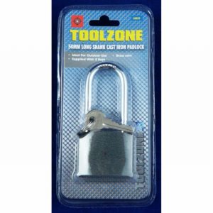 Padlock Cast Iron 50mm Long Shackle