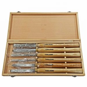Chisel Set Wood For Lathes 6Pce. HSS in Case