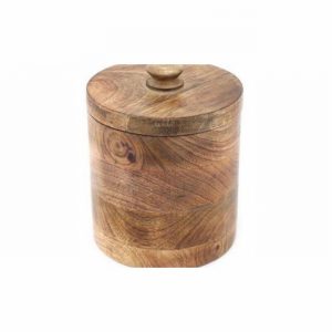 Storage Box Wooden 18x15cm Biscuit Barrel
