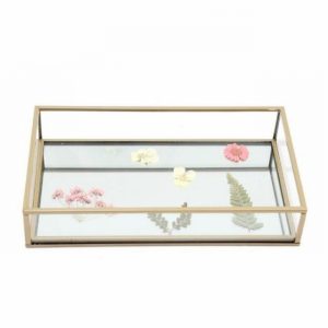 Storage Glass Trinket Tray LES FLEURS 24cm