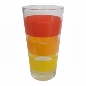 GLASS INSPIRATION Hi-Ball Tumbler Sunset Stripe Design