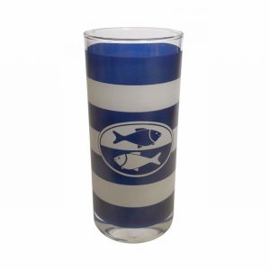 GLASS INSPIRATION Hi-Ball Tumbler Marine Fish StripeDes.