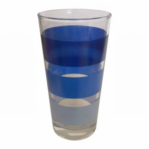 GLASS INSPIRATION Hi-Ball Tumbler Blue Stripe Design