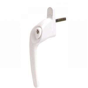 Casement Fastener uPVC White LH Key Lock