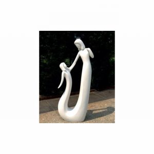 Garden Ornament CIRCLE OF LOVE WHITE Colour 80cm