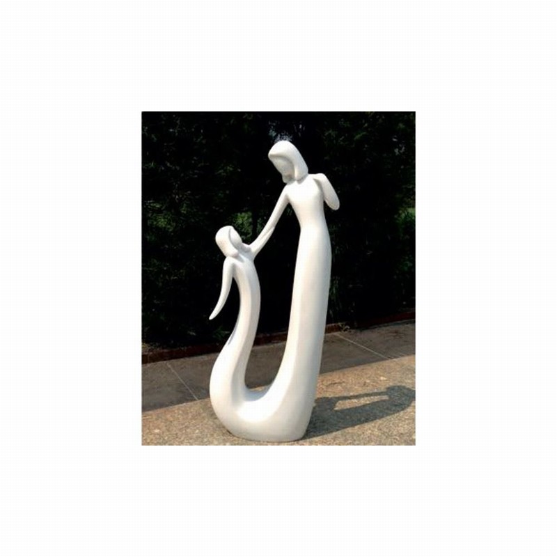 Garden Ornament CIRCLE OF LOVE WHITE Colour 57cm
