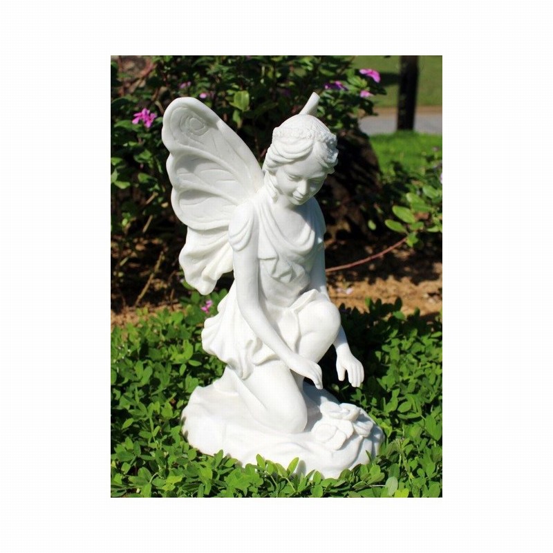 Garden Ornament FAIRY OF PEACE WHITE Colour 40cm
