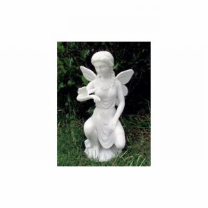 Garden Ornament FAIRY WITH BUTTERFLY WHITE Colour 46cm