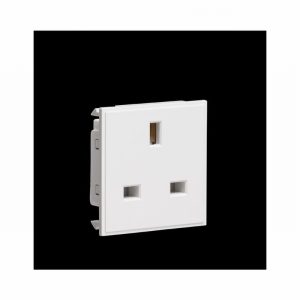 Socket 13Amp 1Gang 2Module White