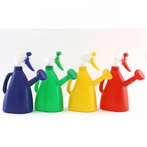 Watering Can & Trigger Sprayer 27x24cm Blue