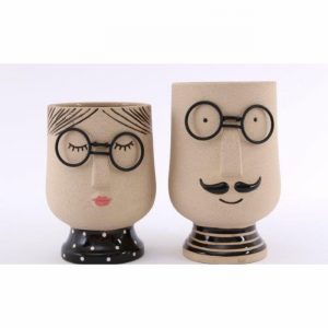 Planter Novelty Man 16x23cm