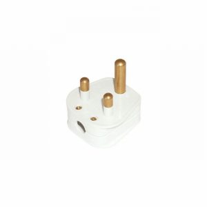 Plug 5Amp 3Pin Round Sleeved