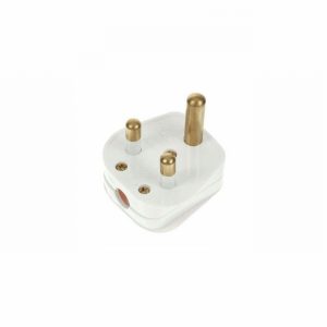 Plug 15Amp 3Pin Round Sleeved