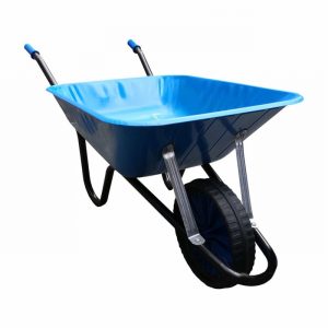 Wheelbarrow PROSTATE CANCER 90Ltr. Blue P.Proof Wheel