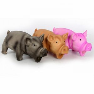 Dog Chew Piggy Design 16x6x8cm Dark Brown