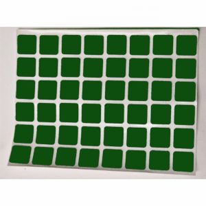 Pads Felt Self Adhesive Green 12x12mm 48s
