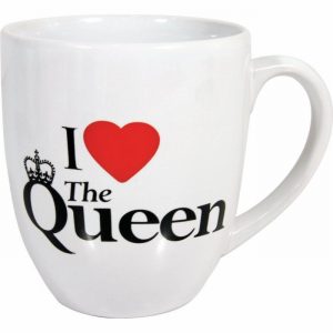 Mug I LOVE THE QUEEN White D