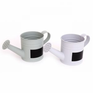 Planter Watering Can Design 10cm Int. Green + Chalk Area