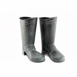Planter Metal Wellington Boot Design Green 35cm PAIR