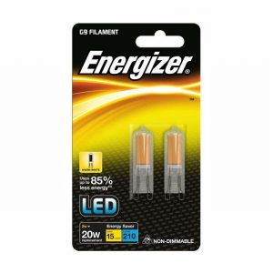 Lamp Low Energy LED G9 2>20Watt x2 Warm White Filament