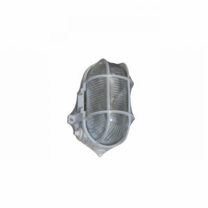 Bulkhead Oval 60Watt White ES