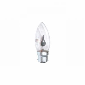 Lamp Candle Clear Flicker BC 3watt