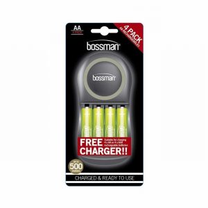 Battery Charger BOSSMAN for AA & AAA 4xAA Inc.