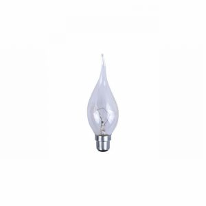 Lamp Candle Rough Service!! Clear BC 25Watt Bent Tip
